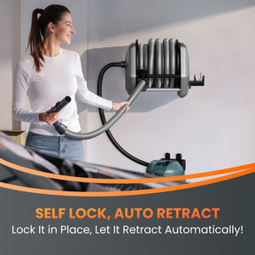 Retractable Vacuum Extension Hose Reel-1-1/4in-30ft