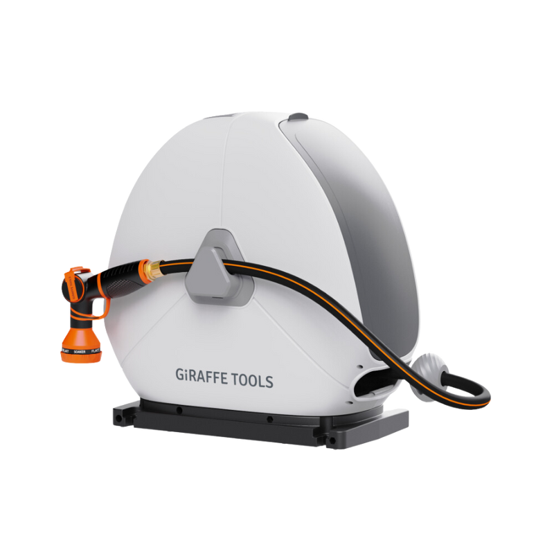 Giraffe Tools Ground-Mounted Retractable Hose Reel